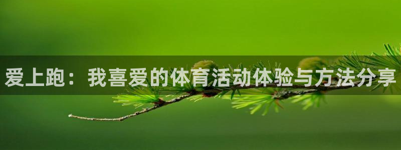 一竞技官方正版app集团简介：爱上跑：我喜爱的体育活