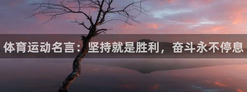 注册一竞技官方正版app：体育运动名言：坚持就是胜利