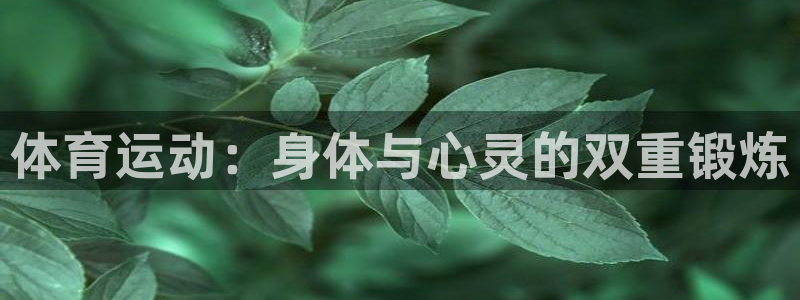  一竞技app：体育运动：身体与心灵的双重锻炼